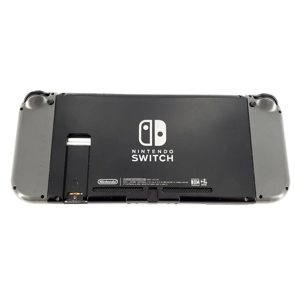 Nintendo Switch Console w/ Gray Joy-cons & 64GB Card No Charger Tested **READ**
